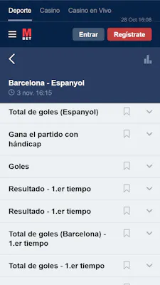 Interfaz de pagos de MarathonBet mostrando métodos disponibles