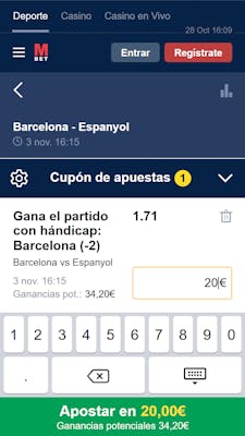 Interfaz de pagos de Marathonbet mostrando métodos disponibles