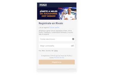CÓMO REGISTRARME EN RIVALO