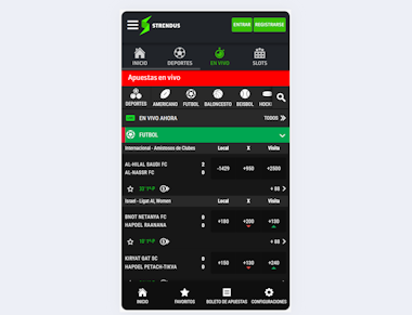 APUESTAS EN VIVO STRENDUS