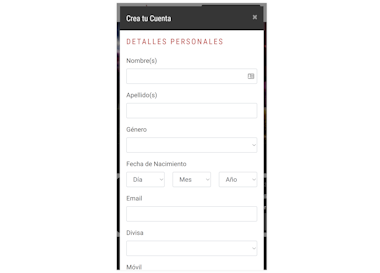 Bet Rebels   Registro